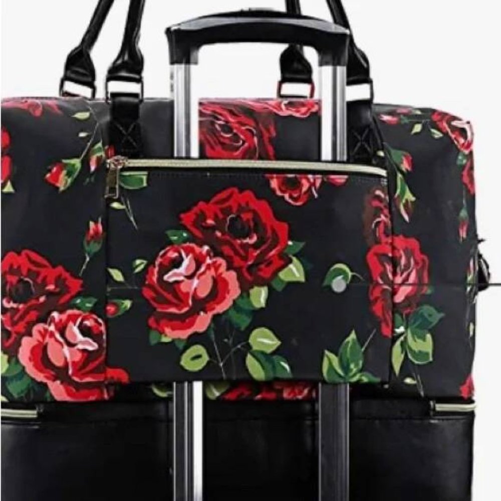 NWT Travel Weekender Bag Overnight Duffel Carry-on Tote Bag fit 15.6 Inch Laptop - Picture 4 of 8